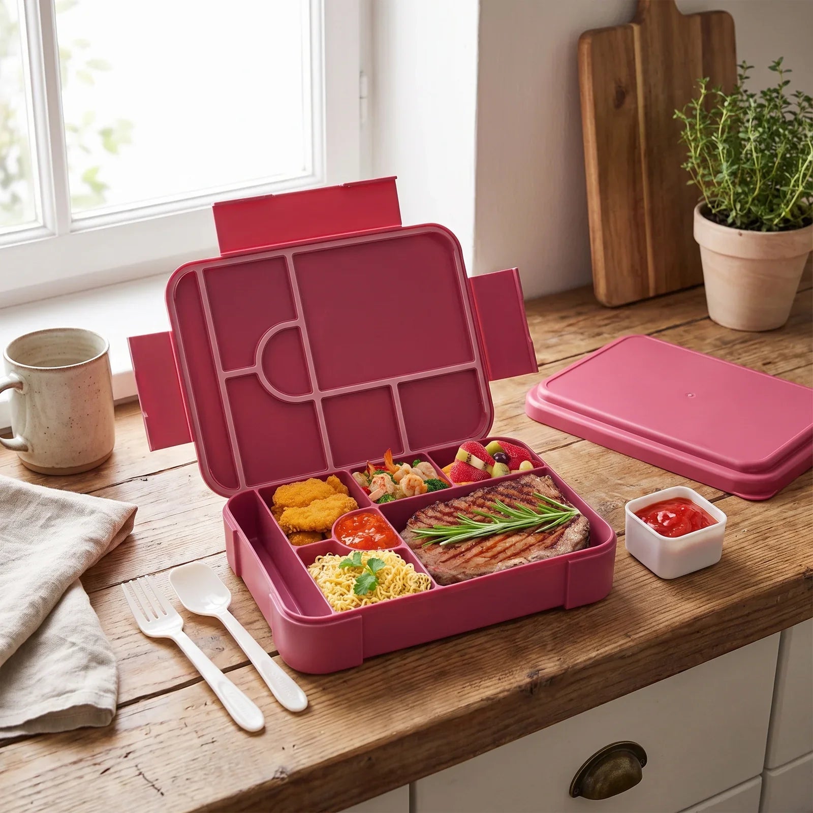 BentoMax Extra-Large Capacity Bento Box for Easy Meal Prep