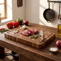 Premium Acacia Wood Cutting Board - Durable, Knife-Friendly Surface for Everyday Kitchen Prep