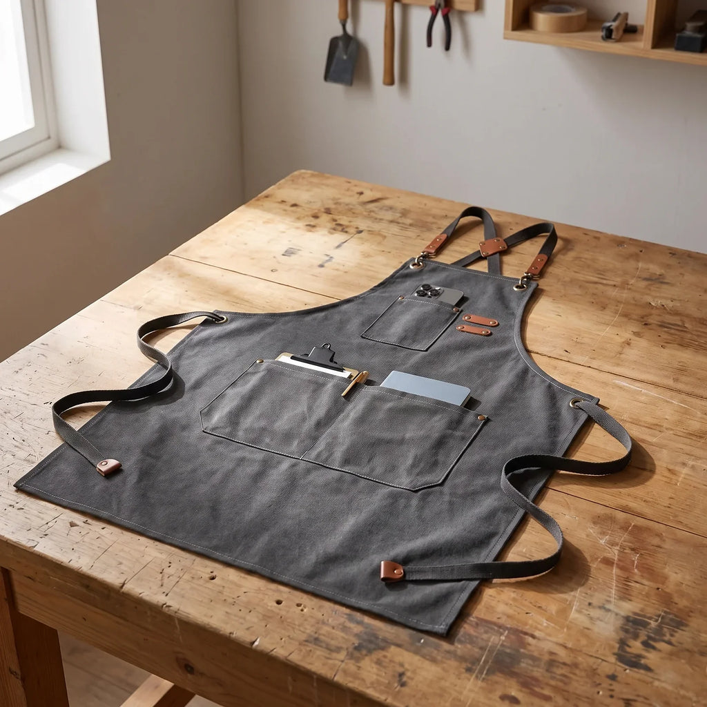 ProWear Canvas Kitchen Apron – Durable, Easy-Clean Apron for Home Chefs