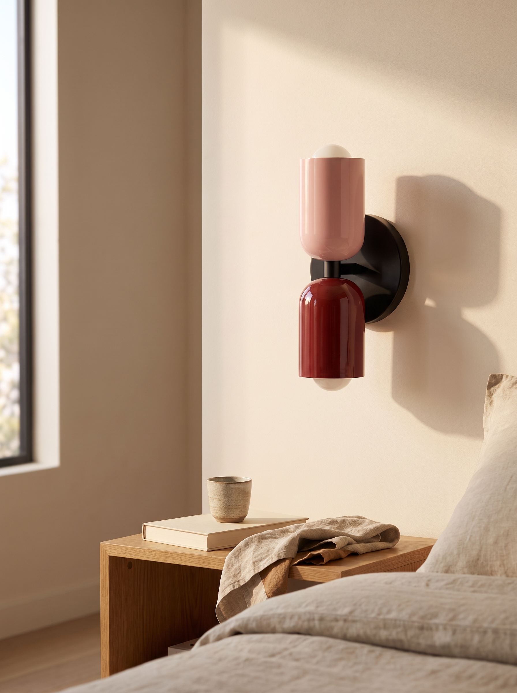 Vibrant Multicolor Bedside Wall Lamp in a home setting, view 1