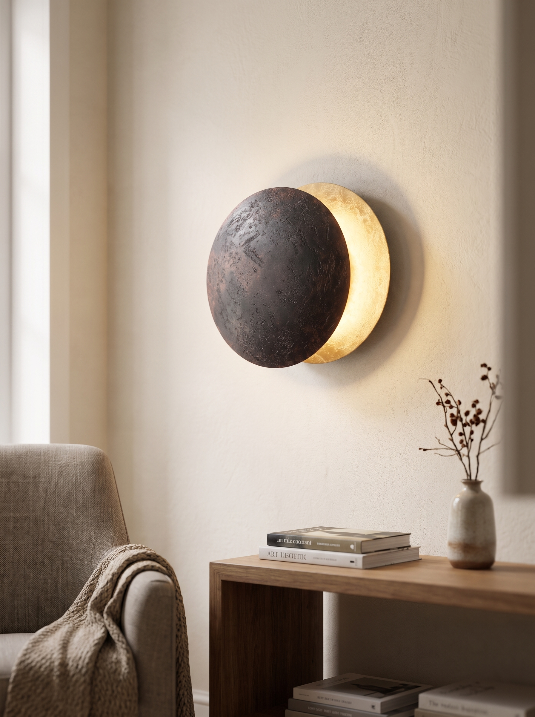 Lunaris Wall Light - Sleek Ambient Glow for Modern Spaces in a home setting, view 1