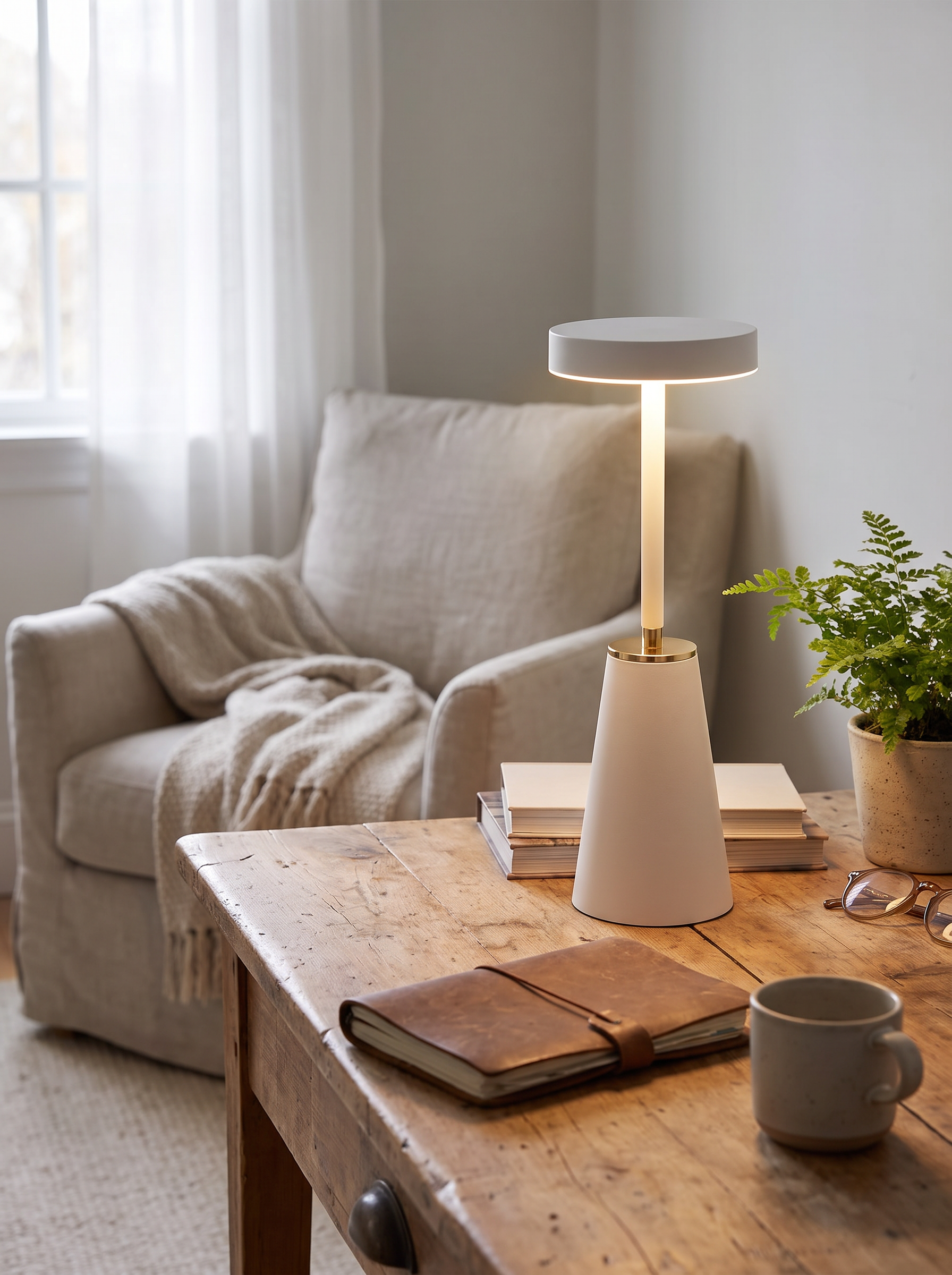 Sleek Lamp - Modern Minimalist Design for Elegant Lighting in a home setting, view 3
