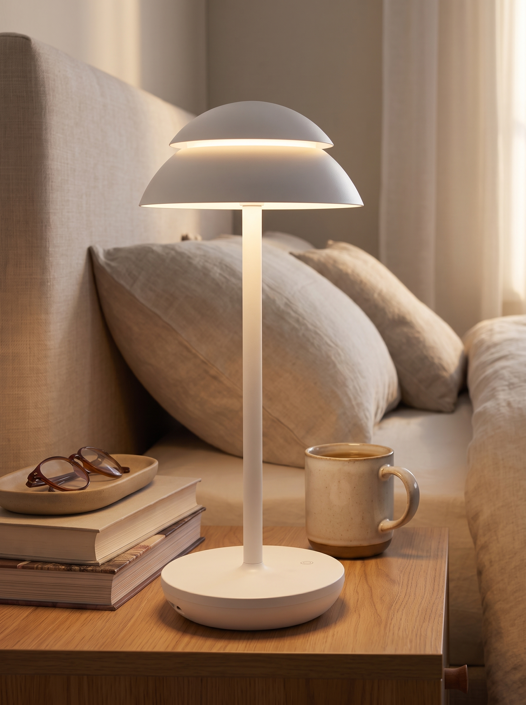PowerLuxe Cordless Rechargeable Table Lamp in a home setting, view 2
