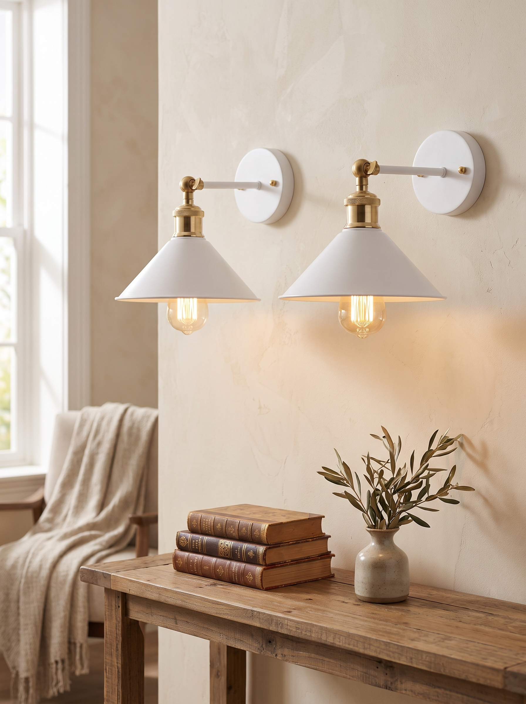 Sleek Modern Metal Wall Sconce for Elegant Ambient Lighting in a home setting, view 1