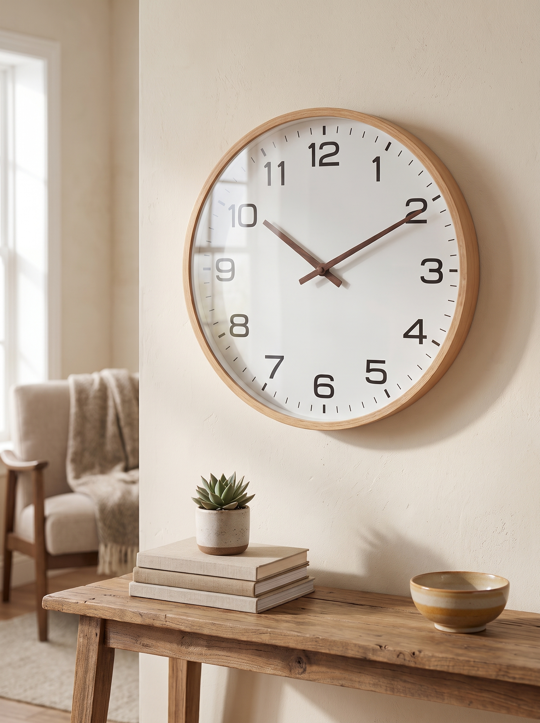 Nordic Wall Clock – Sleek Minimalist Timepiece for Modern Homes in a home setting, view 1