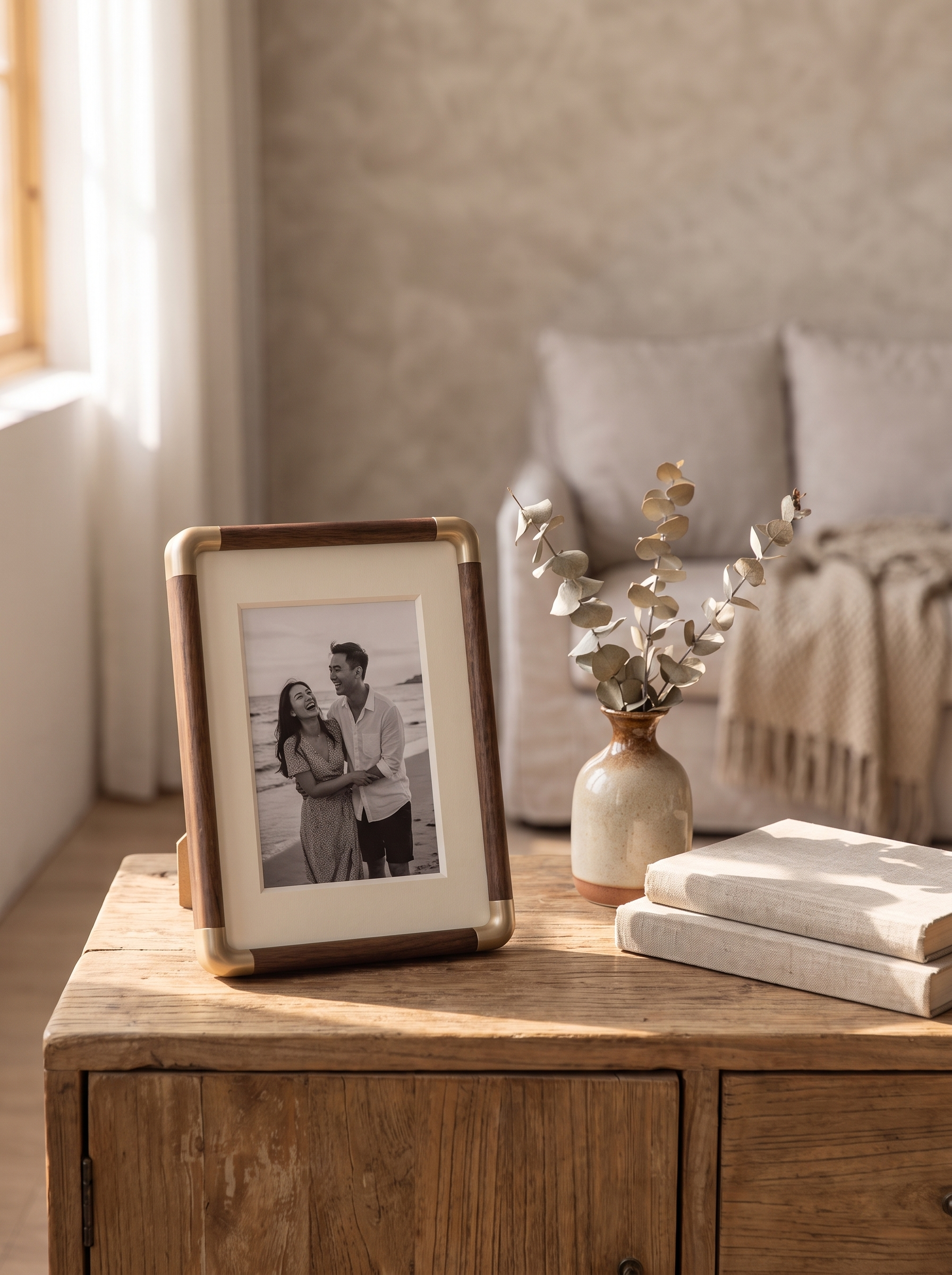 Brooks Tabletop Photo Frame – Elegant Desk Display for Your Favorite Moments in a home setting, view 1