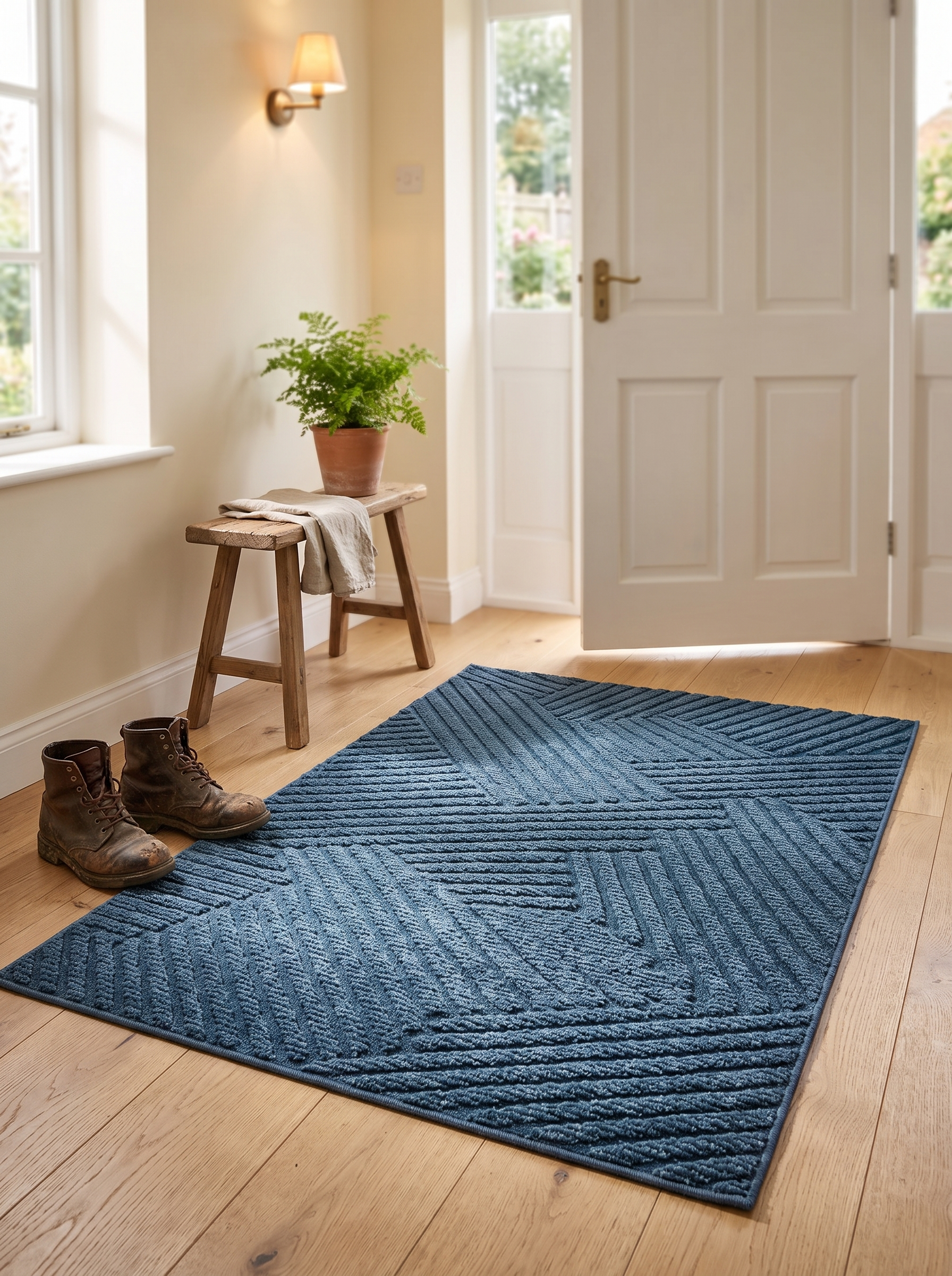 Heavy-Duty Non-Slip Door Mat for a Safe, Clean Entrance in a home setting, view 1