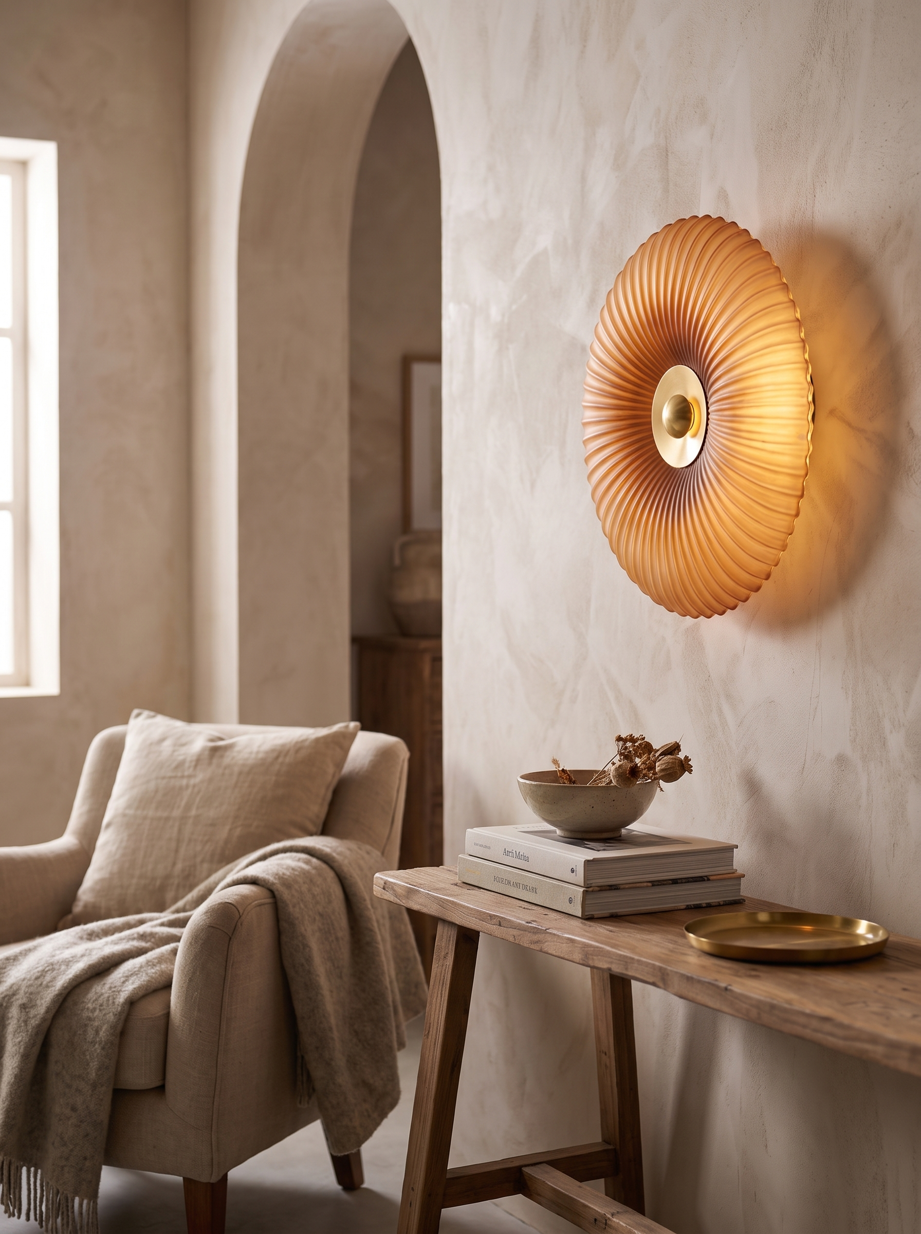 Nordic Vintage Glass Wall Sconce - Timeless, Elegant Glass Lighting for Modern Homes in a home setting, view 3
