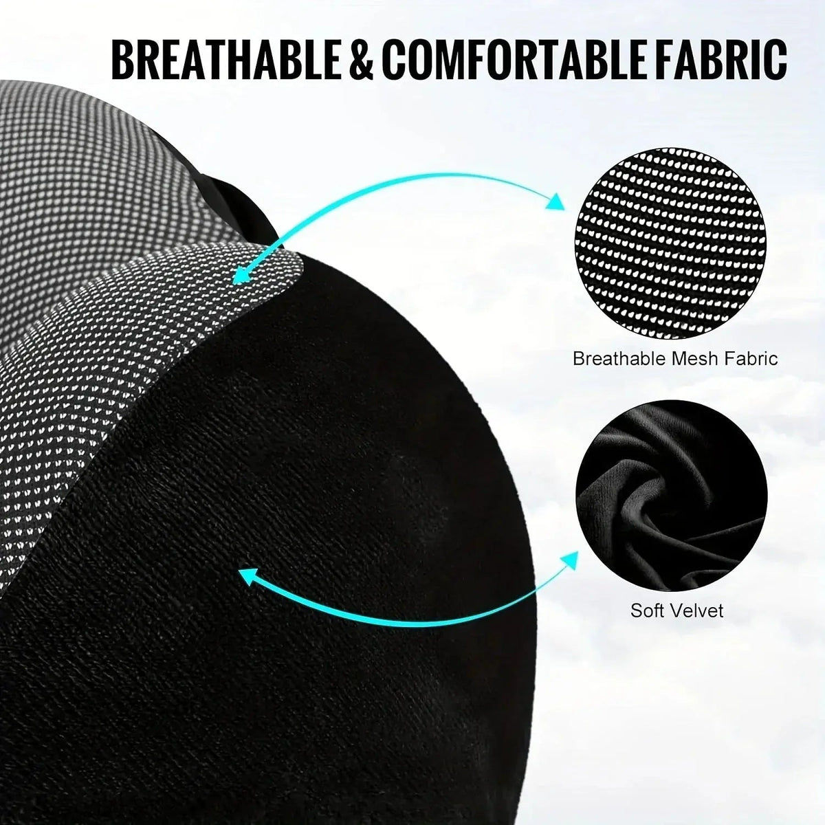 Hooded Travel Pillow with U Shaped Memory Foam and Light Blocking Hood for Airplane, Office, and Car Rest