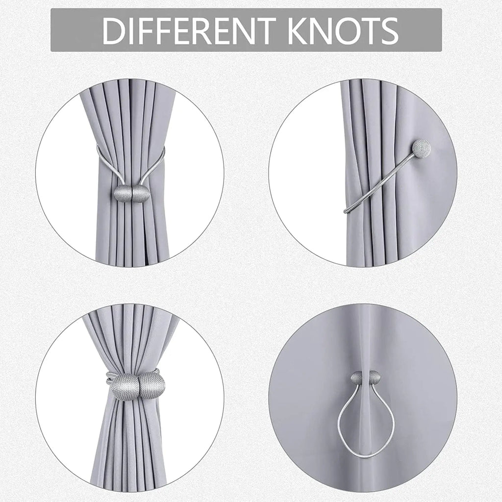 Magnetic Earphone Curtain Tiebacks Holdbacks for Window Drapes