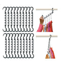 Magic Clothes Hangers with Vertical Multi Slot Design for Efficient Closet Storage Organization