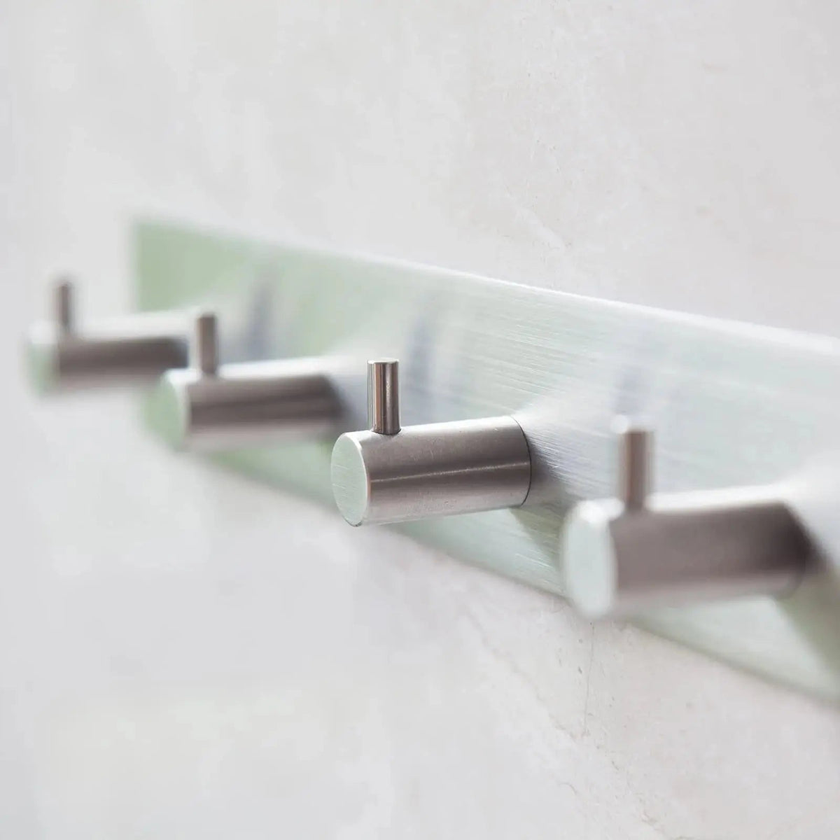 Self Adhesive Stainless Steel Hooks with Brushed Finish for Bathroom Kitchen and Key Storage