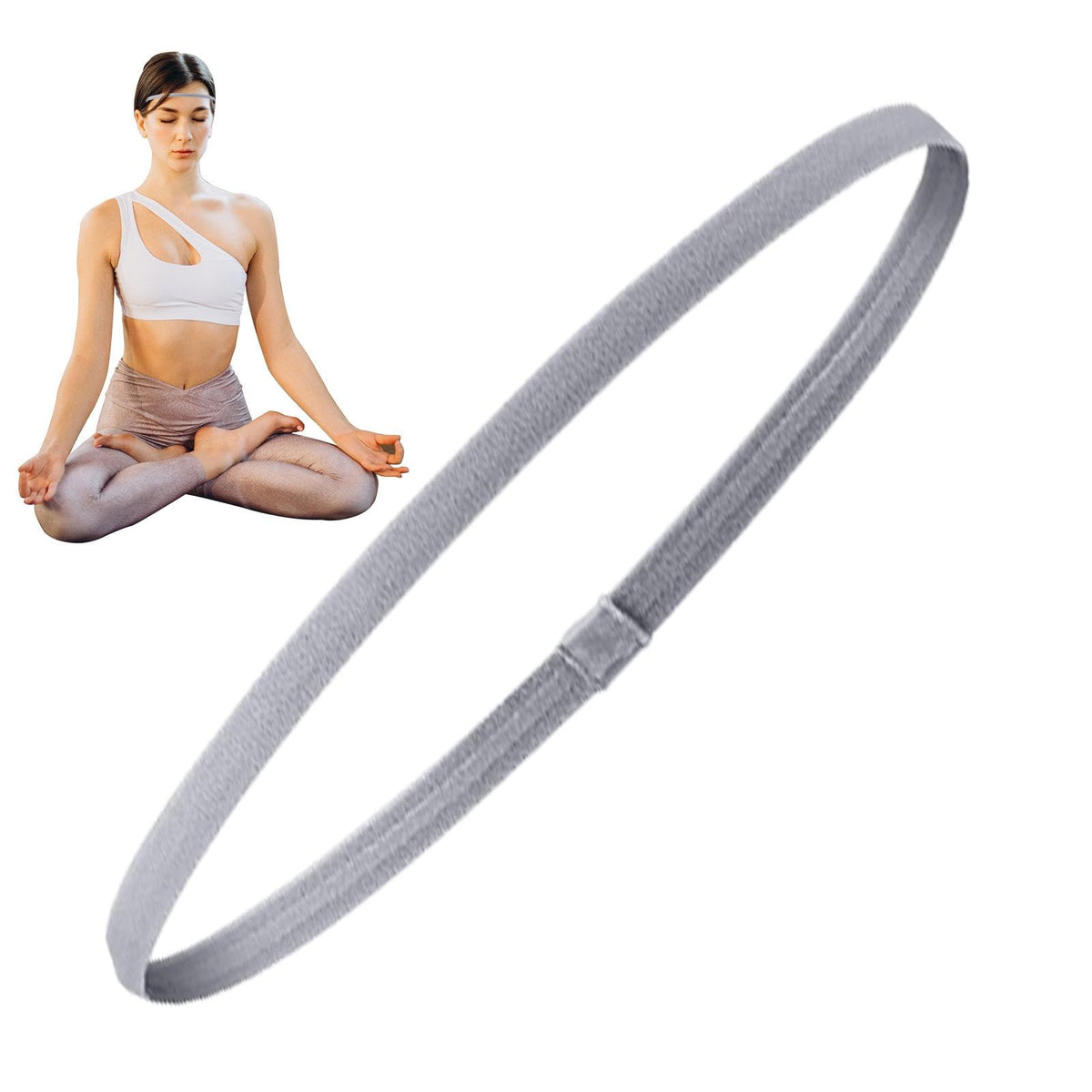 4Pcs Elastic Sports Headbands with Non Slip Design and Stretch Fit for Daily Exercise and Active Wear