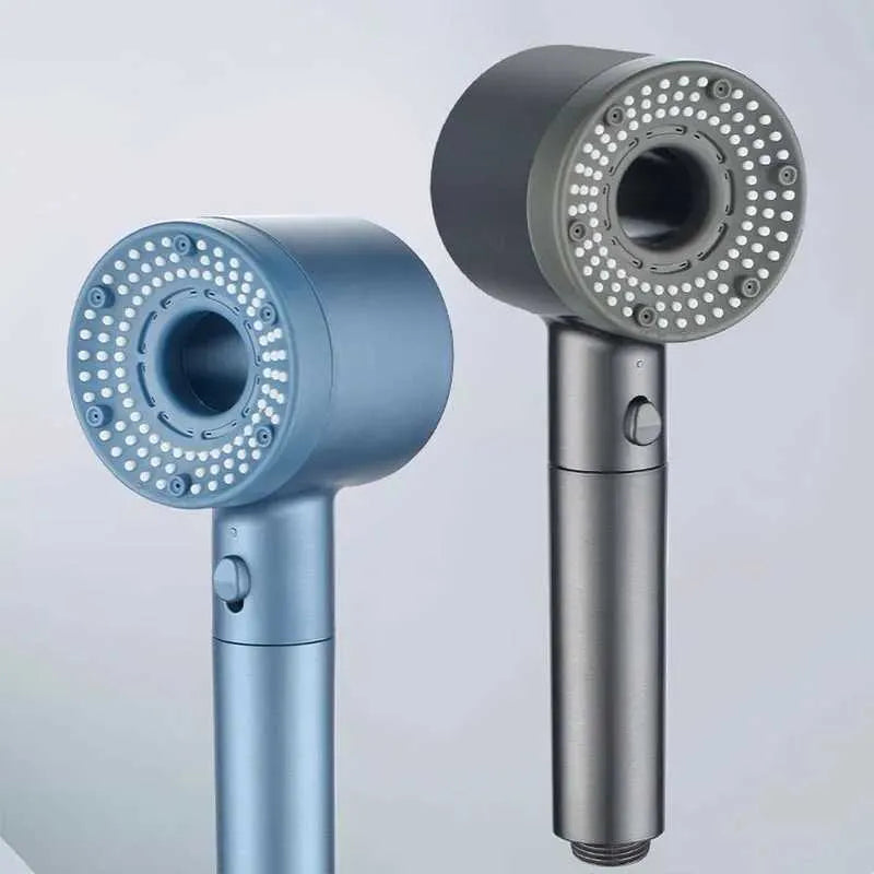 5-Mode Filtered Shower Nozzle with Handheld ABS Design for Bathroom Faucet Use (Included Shower Head + 1.5-meter Hose + Base)