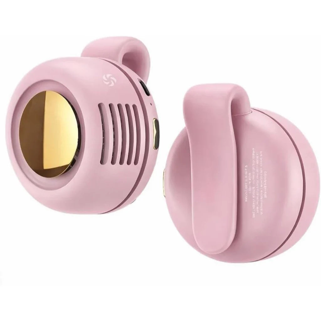 Portable Clip Cooling Fan with Bladeless USB Rechargeable Design for Outdoor and Hands Free Use