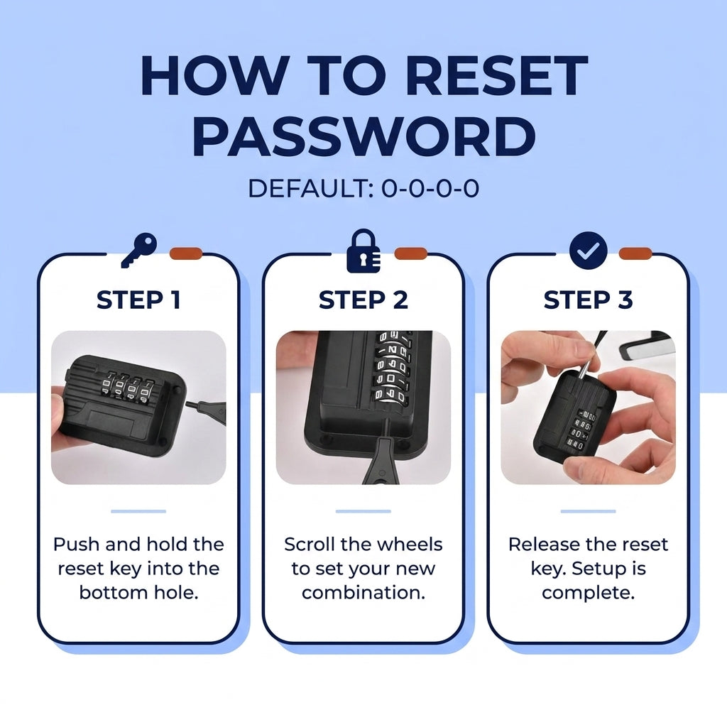 Combination Fridge Lock with 4 Digit Code and Adhesive Installation for Refrigerator Freezer Cabinet and Drawer Use