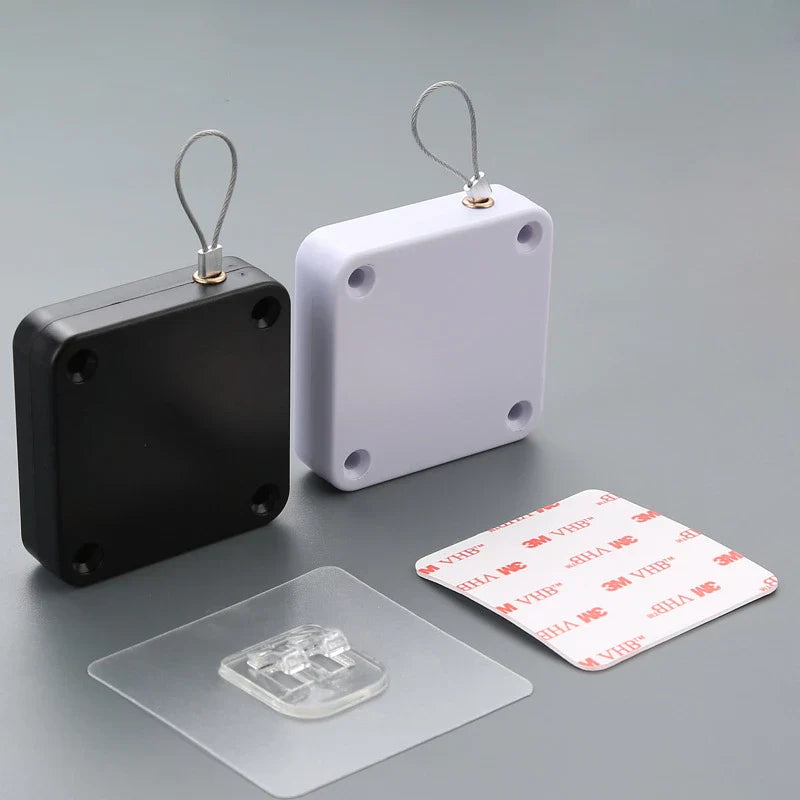 Automatic Drawstring Door Closer with Silent Self Closing Design for Sliding and Interior Doors