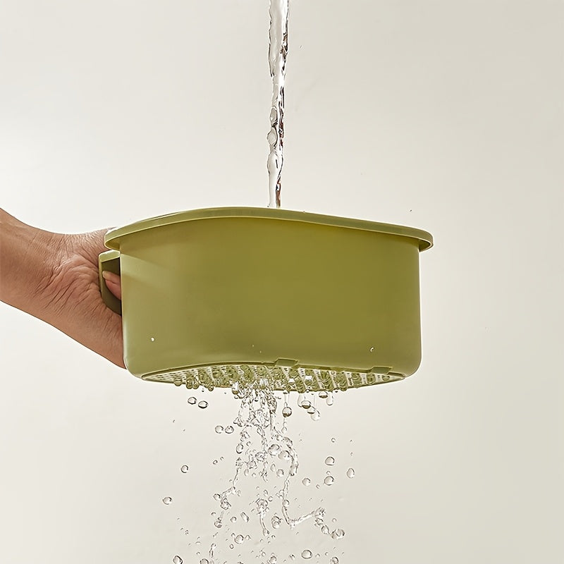 Press Drain Basket with One Click Sink Filter Design for Kitchen Basin Drain and Food Collection