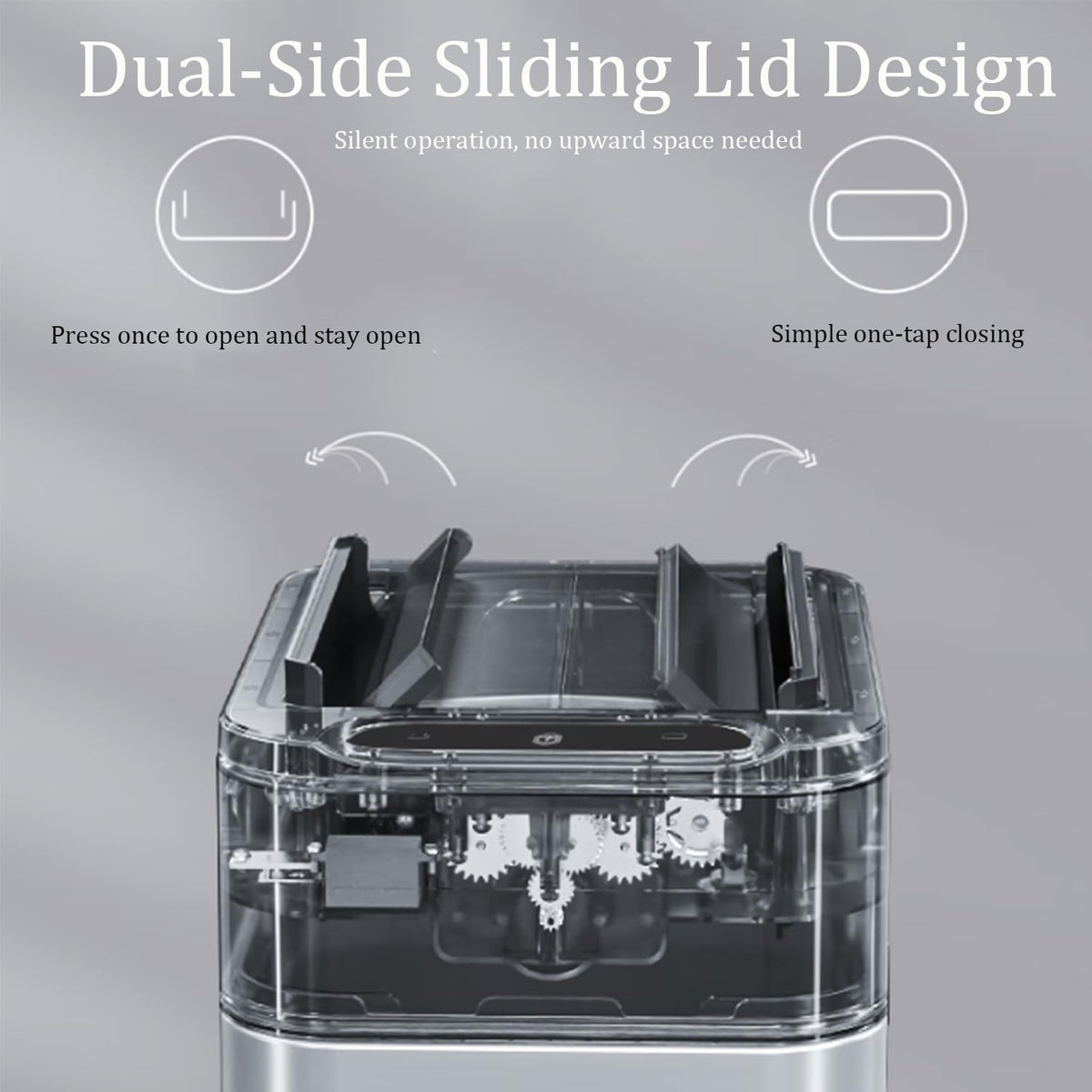 Automatic Sensor Trash Can with Stainless Steel Touchless Design for Kitchen and Bathroom Waste Storage