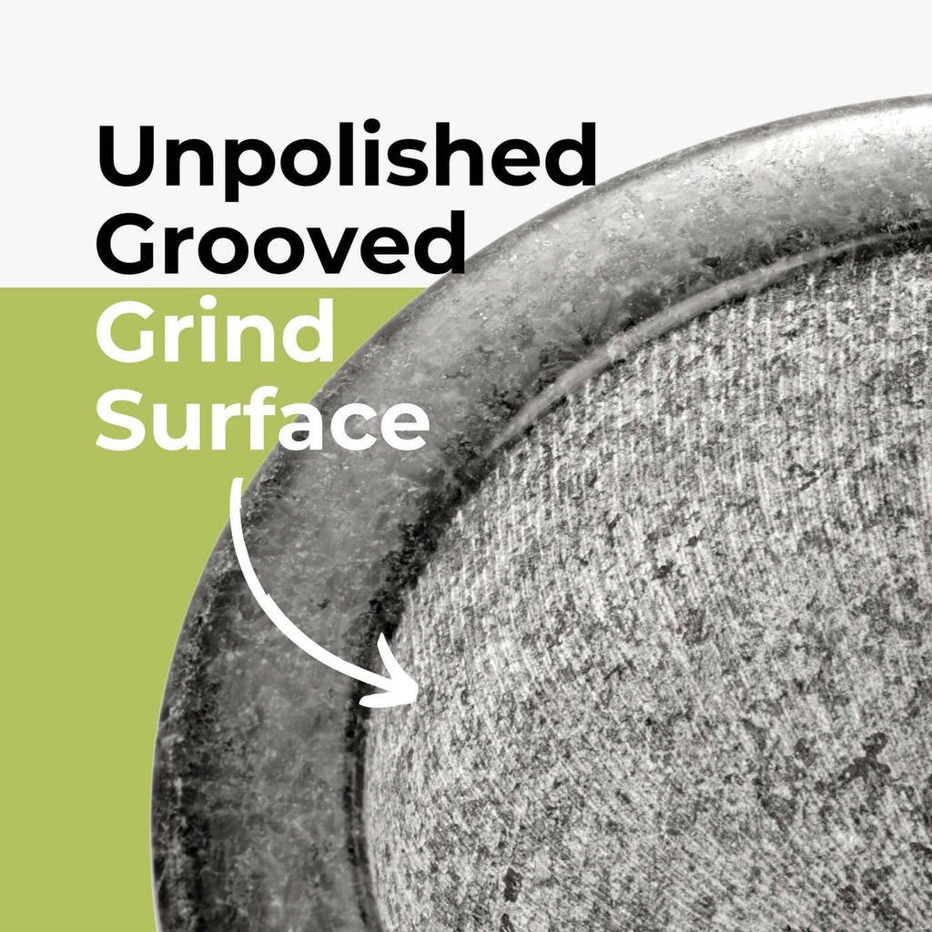 Granite Mortar and Pestle Set for Grinding Herbs, Spices, Garlic and Homemade Sauces