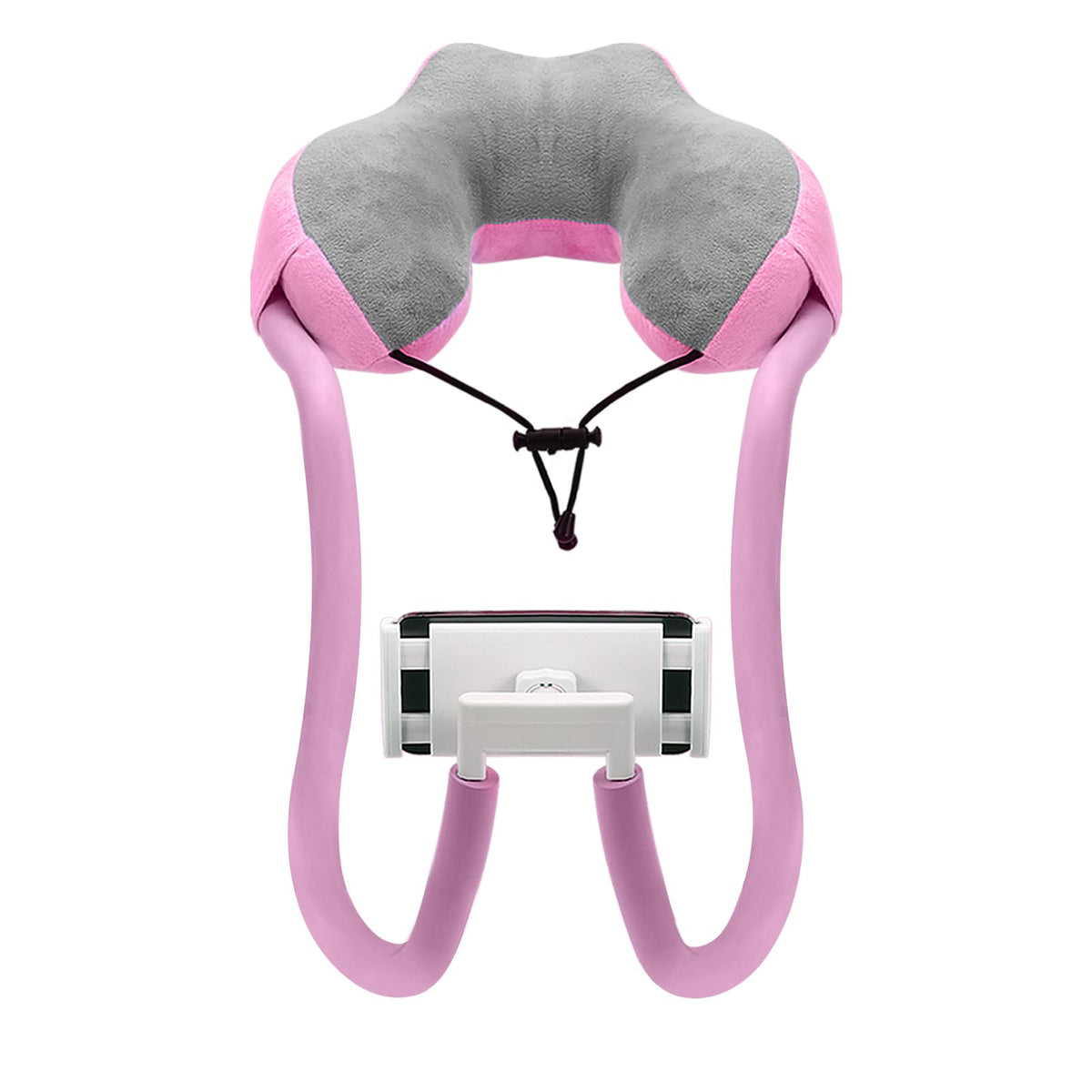 Neck Phone Holder with Flexible Gooseneck and 360° Rotation for Hands Free Viewing on Phones and Tablets