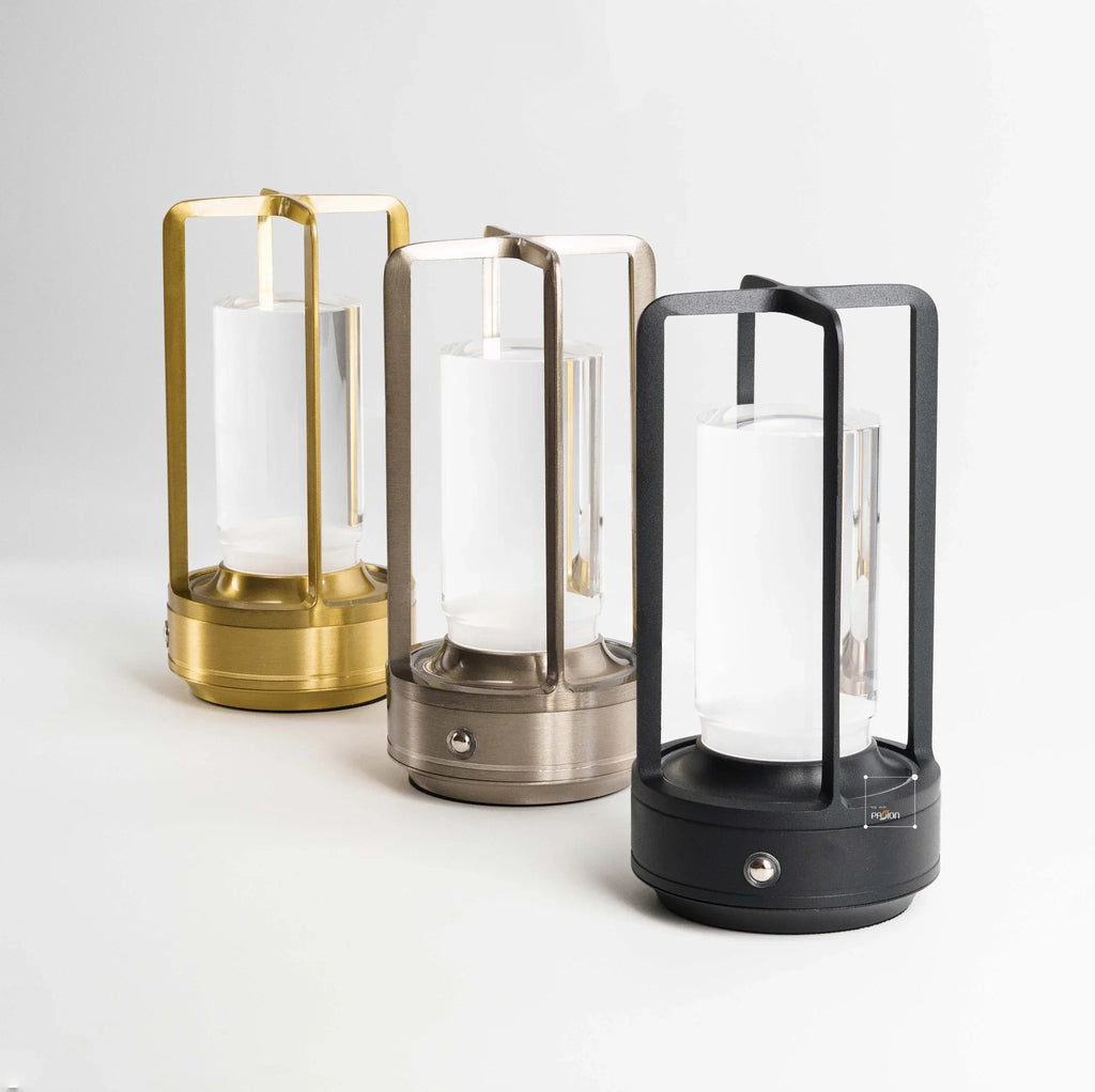 Rechargeable Crystal Table Lamp with Touch Control LED Design for Restaurants Bedrooms and Outdoor Use
