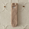 Teddy Bear Fuzzy Socks 2 Pair Set with Plush Knit Fabric and Stretch Fit for Everyday Comfort