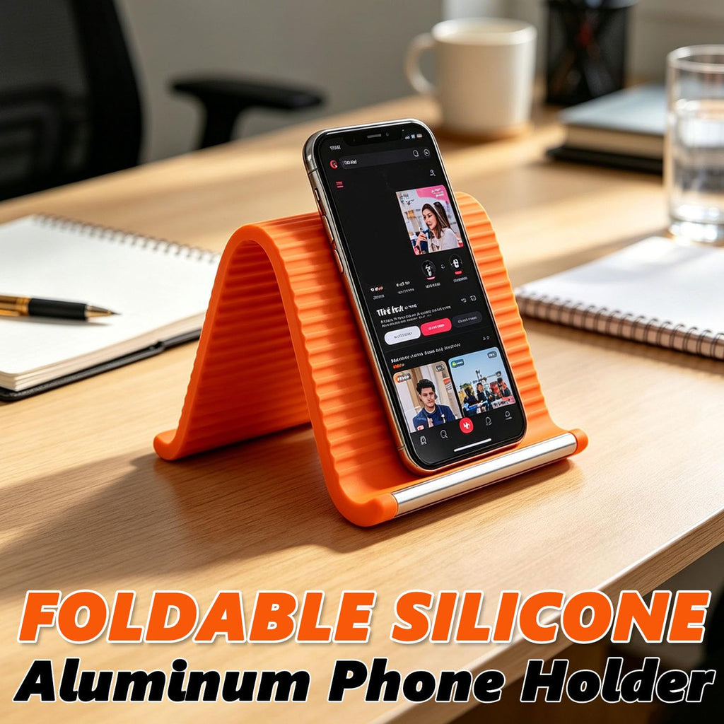 Foldable Multi Functional Phone Stand Flexible Desktop Holder for Phone Tablet and Laptop Use