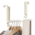 Door Hanger Rack with Retractable Aluminum Design for Bathroom and Bedroom Storage