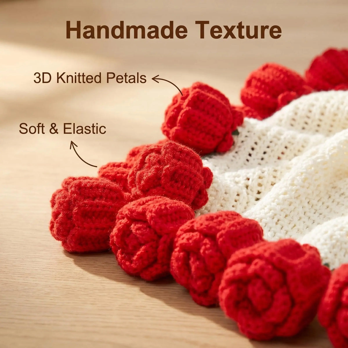 Crochet Rose Blanket with Handcrafted Floral Design for Cozy Home Decor
