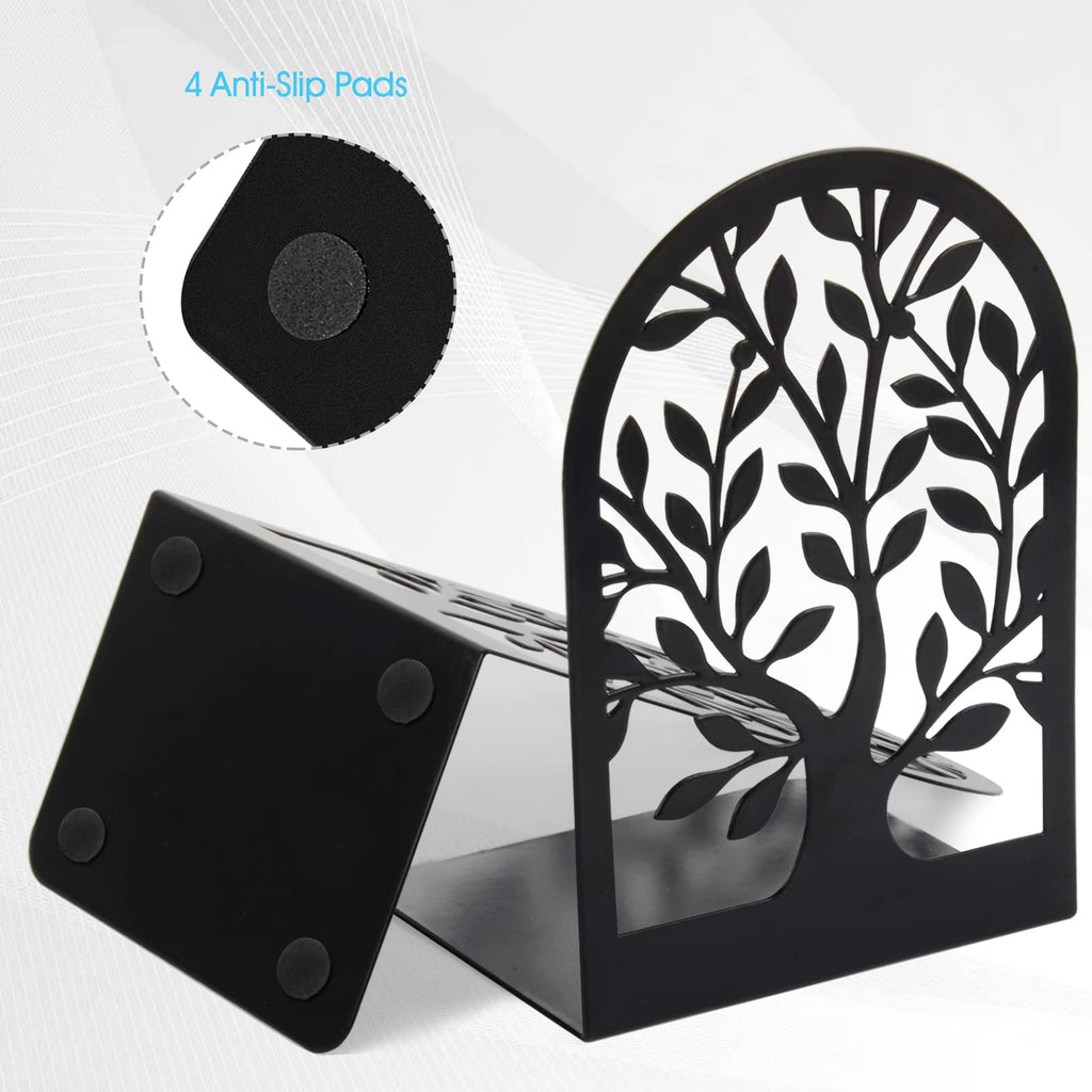 Tree of Life Metal Bookends Decorative Desktop Book Holder