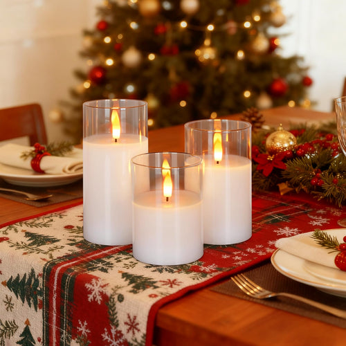 Flameless LED Pillar Candles with Remote Control, Timer and Flickering Light for Home, Wedding and Event Décor