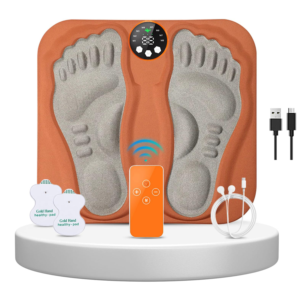 Foot Massage Pad with Remote Control and Adjustable Modes for Daily Relaxation Use