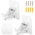No Drill Curtain Bracket with Self Adhesive Design for Home Curtain Installation