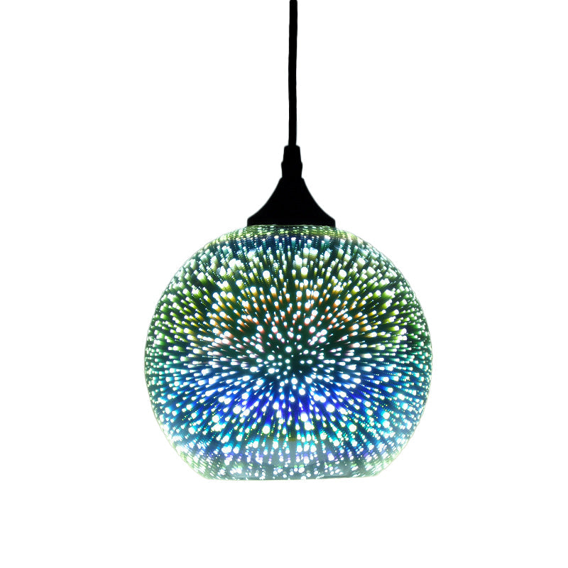 Starburst Pendant Light with 3D Glass Shade Design for Dining Rooms Bars and Decorative Indoor Lighting