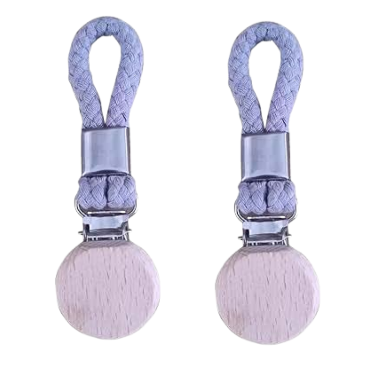 2 Pcs Multifunctional Towel Hanger Clips with Cotton Loops and Stainless Steel Hooks for Kitchen, Bathroom and Home Organization
