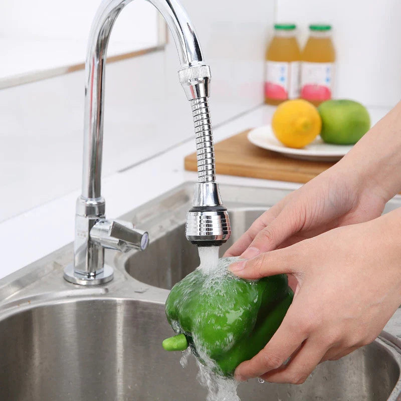 360 Degree Swivel Faucet Aerator with Dual Spray Modes and Water Saving Design for Kitchen Sink Use