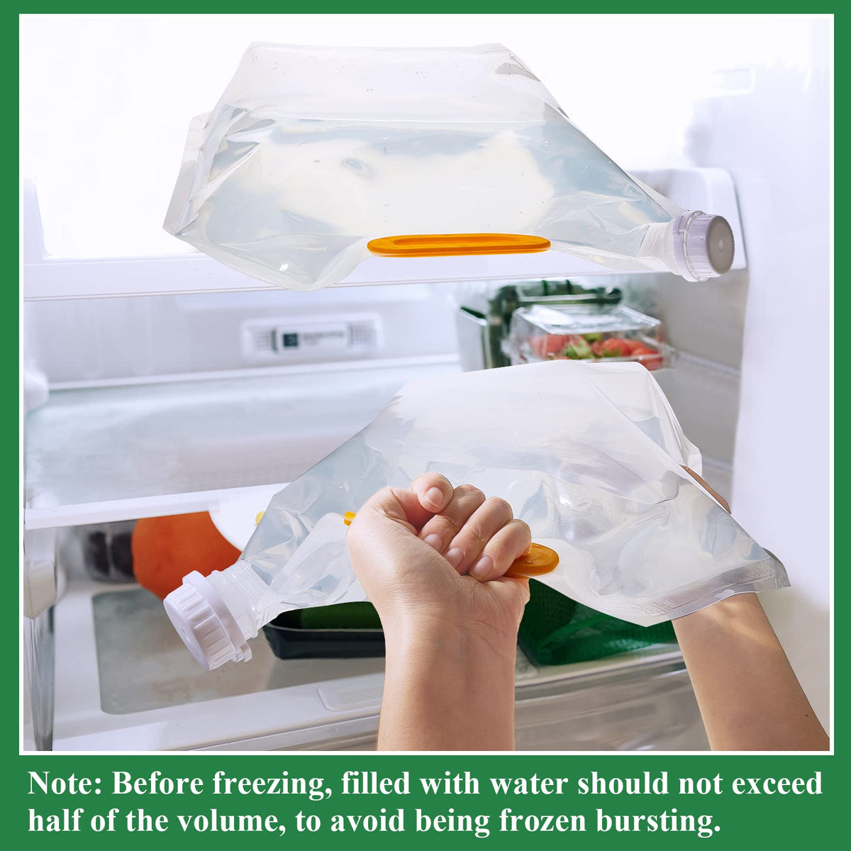 Portable Collapsible Water Storage Bag Leakproof Camping Container