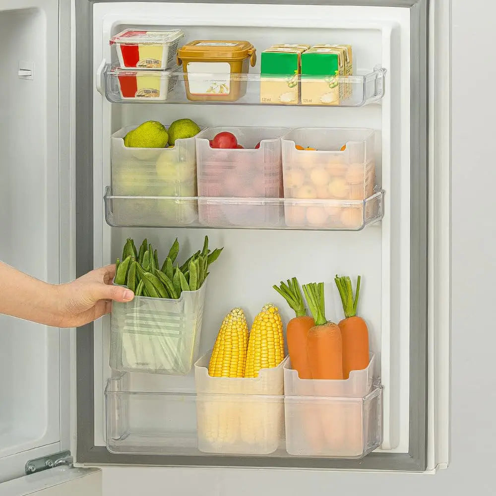 Plastic Refrigerator Storage Box Organizer for Fruit Food Fridge