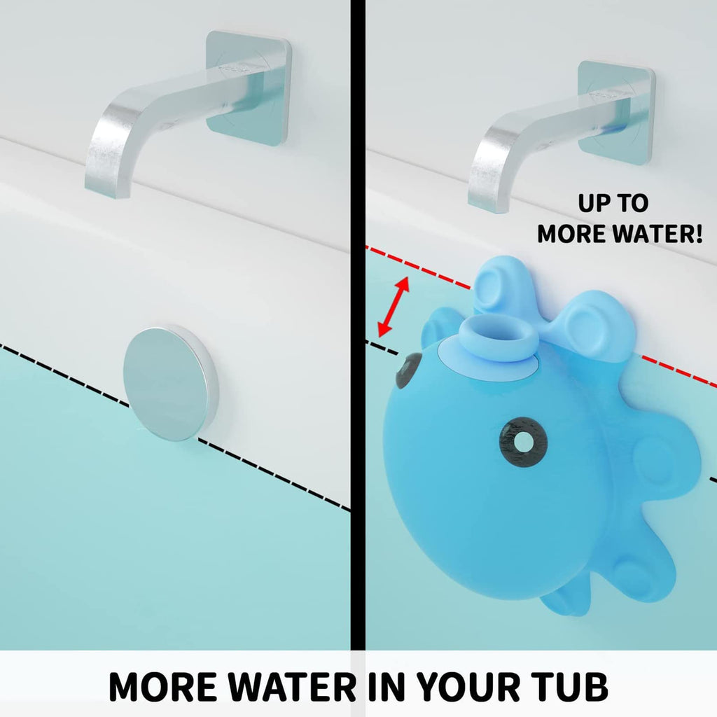 Silicone Bath Overflow Drain Cover with Stopper Design for Deeper Bathtub Water Use