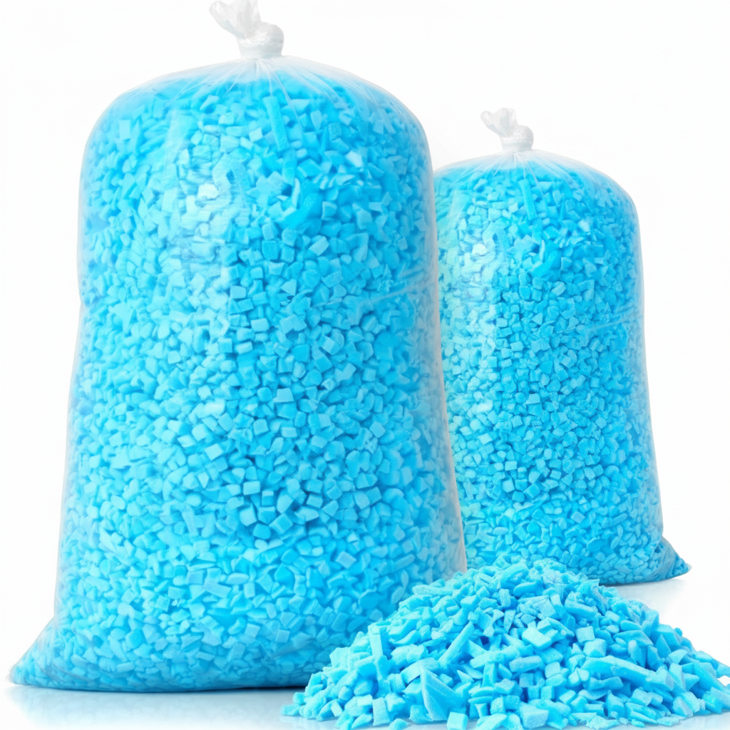 Bean Bag Filler Shredded Memory Foam with Soft Resilient Texture for Cushions and Craft Filling