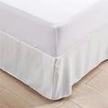 European Style Queen Bed Skirt Brushed Cloth Solid Color Dust Ruffle for 1.5m Beds