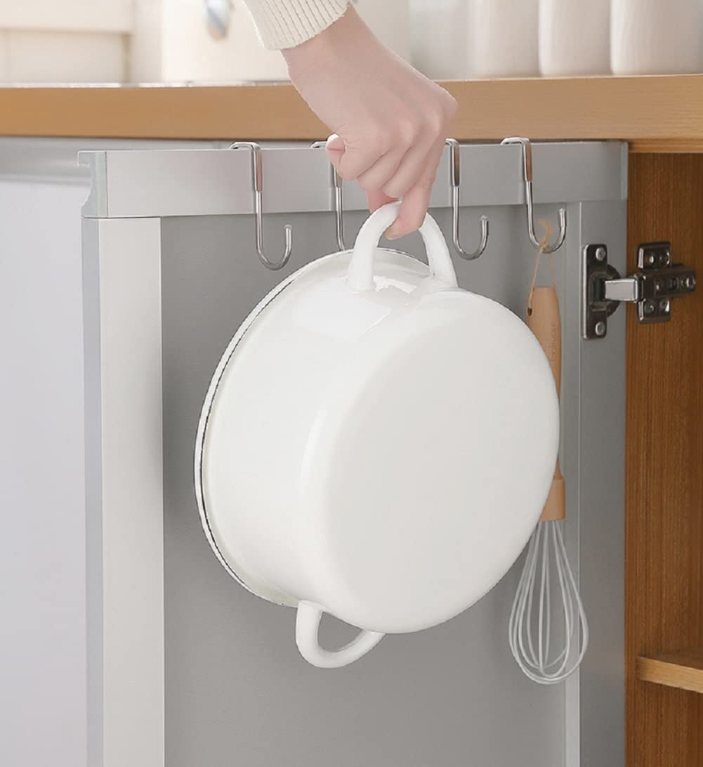 1Pcs of 304 Stainless Steel S Shaped Cabinet Door Hook for Towel Storage