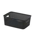 Plastic Storage Basket with Lid and Stackable Design for Office, Bedroom, Classroom, and Home Organization