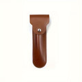 Manual Razor Leather Case for Travel, Portable Beard Trimmer Accessories, Small Storage Bag for Safety Razors and Beard Repair Tools