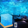 Ocean Wave Projector Light with 16 Color LED Cube and Remote Control for Ambient Room Lighting
