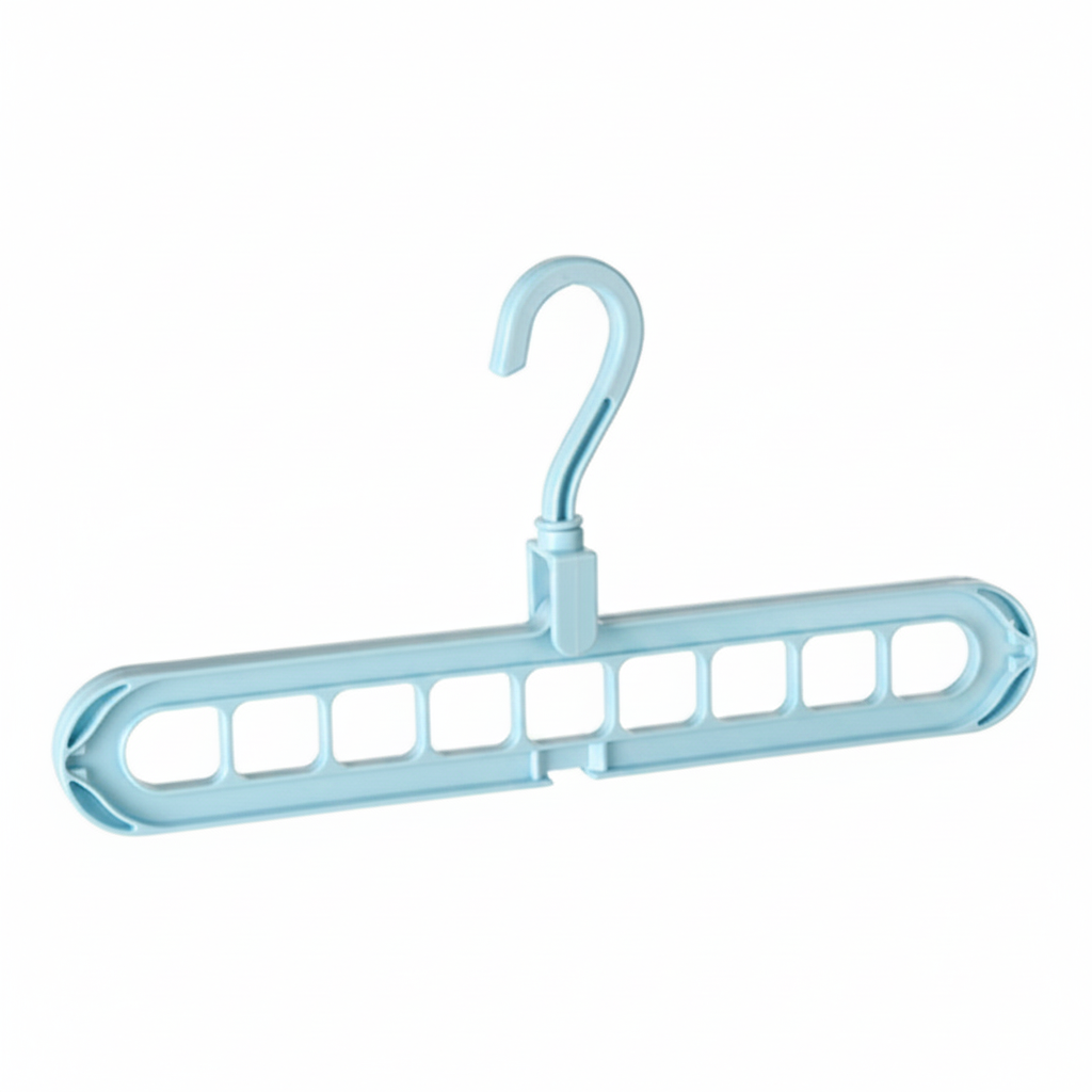 Foldable Cascade Closet Hanger with Multi Hole Space Saving Design for Wardrobe Organization