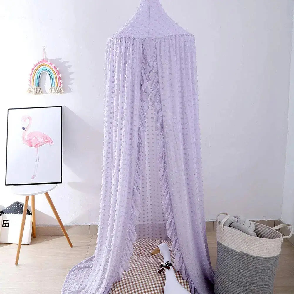 Kids Bed Canopy Cotton Mosquito Net for Nursery Reading Nook