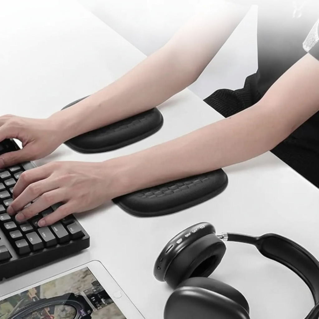 Ergonomic Desk Wrist Rest Pad with Soft Cushion Support for Computer and Mouse Use