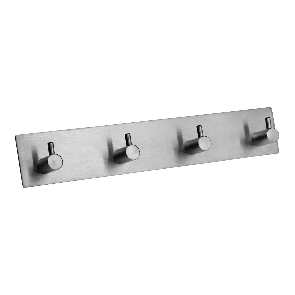 Self Adhesive Stainless Steel Hooks with Brushed Finish for Bathroom Kitchen and Key Storage